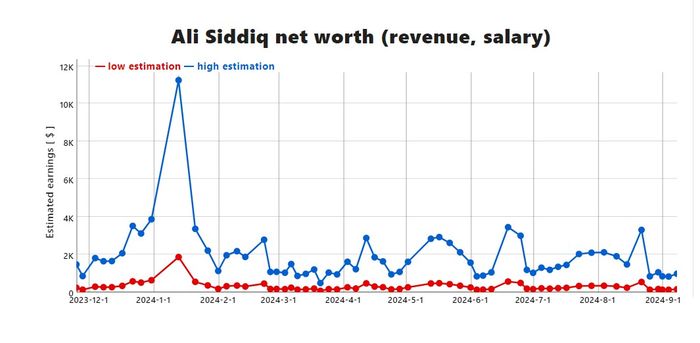 ali siddiq net worth 2024